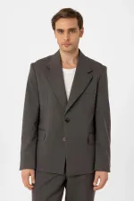 Antioch Haki Relax Fit Erkek Blazer Ceket