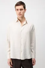 Chemise homme Antioch Stone en mélange modal coupe décontractée