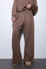 Antioch Bej Geniş Paça Relaxed Kadın Takım