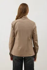 Antioch Vizon Basic Slim Fit Kadın Gömlek