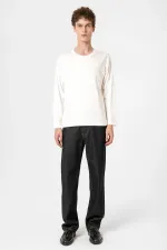 T-shirt basique blanc Antioch pour homme, coupe décontractée