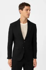 Costume classique pour homme Antioch noir, coupe slim