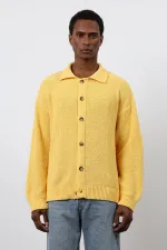 Gilet tricoté jaune Antioch pour homme