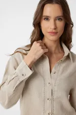 Antioch Stone Striped Women's Shirt