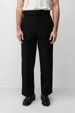 Antioch Siyah Relaxed Fit Kemerli Erkek Pantolon Antioch Siyah Relaxed Fit Kemerli Erkek Pantolon