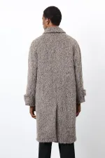 Antioch Coffee Faux Fur Men's Coat
