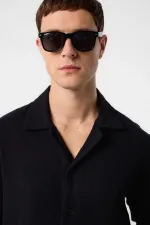 Antioch Black Textured Men's Shirt