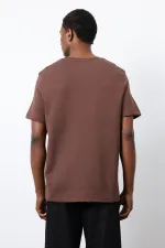 Antioch Kahve Regular Fit Basic Erkek T-Shirt