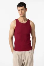 Antioch Bordo Slim Fit Erkek Atlet