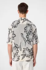 Antioch Grey Patterned Men's Shirt