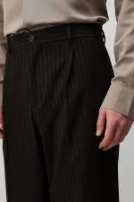 Costume rayé coupe décontractée Antioch Coffee pour homme