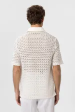 Antioch Ekru Polo Yaka Örgü Erkek T-Shirt