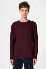 Antioch Bordo Relaxed Fit Basic Erkek T-Shirt