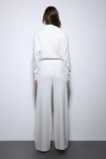 Antioch Ekru Fermuarlı Kadın Eşofman Takım