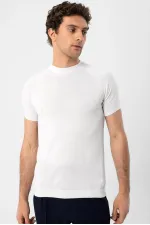 Antioch Ekru Bisiklet Yaka Triko T-Shirt