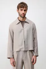 Veste d'été Antioch beige en mélange de lyocell