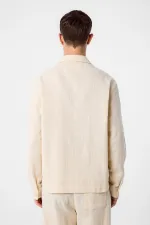 Chemise pour homme Antioch à texture blanc cassé