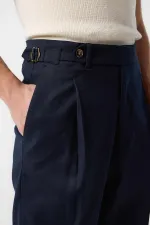 Antioch Lacivert İtalyan Kesim Yüksek Bel Erkek Pantolon