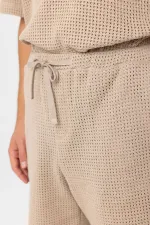 Antioch Beige Textured Relaxed Men's Shorts