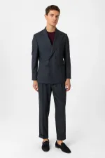 Costume homme Antioch bleu marine croisé coupe italienne