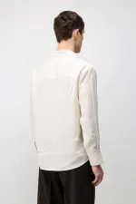 Antioch Beige Modal Blend Relax Fit Men's Shirt