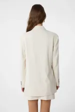 Antioch Ekru Kuşaklı Kadın Blazer