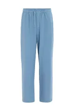 Antioch Blue Linen Blend Jogger Men's Pants