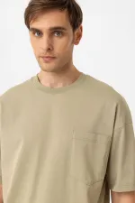 Antioch Khaki Relaxed Basic Men's T-Shirt