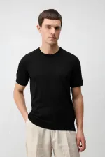 Antioch Siyah Comfort Slim Triko T-Shirt