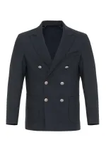 Veste blazer homme Antioch bleu marine non doublée à double boutonnage