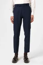 Antioch Lacivert Klasik Yüksek Bel Erkek Pantolon