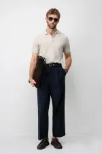 T-shirt en maille texturée haut de gamme Antioch Stone pour homme