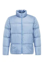 Antioch Bebe Blue Stand-Up Collar Rubber Padded Jacket