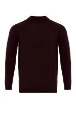 Pull en maille à col demi-col Antioch Plum pour homme