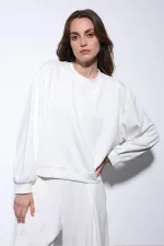 Antioch Ekru Geniş Paça Relaxed Kadın Takım