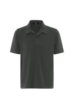Antioch Khaki Regular Fit Polo Neck Men's T-Shirt