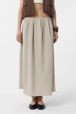 Antioch Bej Pilili Kadın Midi Etek