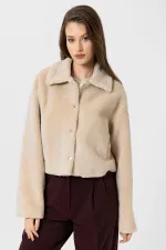 Antioch Bej Kadın Yumuşak Dokulu Mont