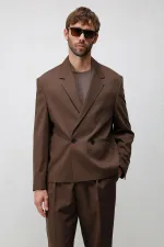 Antioch Coffee Relaxed Fit Men's Blazer Jacket