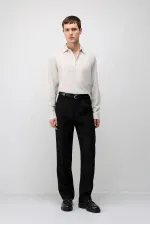Chemise homme Antioch Stone en lin mélangé coupe décontractée