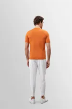 Antioch Orange Slim Fit Basic T-Shirt