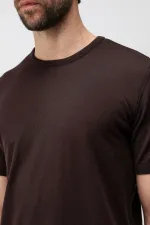 Antioch Kahve Comfort Slim Triko T-Shirt