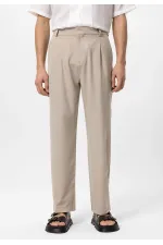 Pantalon ample taille haute pour homme Antioch Stone