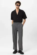 Antioch Grey High-Waisted Baggy Men's Pants