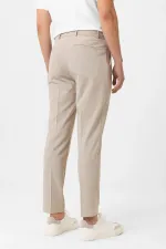 Antioch Beige Slim Fit Comfort Men's Trousers