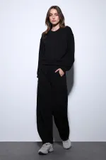 Antioch Siyah Basic Kadın Eşofman Takım