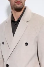 Antioch Bej Yün Karışımlı Kruvaze Erkek Kaban