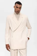 Blazer homme Antioch blanc cassé à double boutonnage avec poches dissimulées