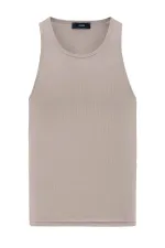 Antioch Bej Slim Fit Erkek Atlet