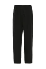 Antioch Black Linen Blend Men's Jogger Pants